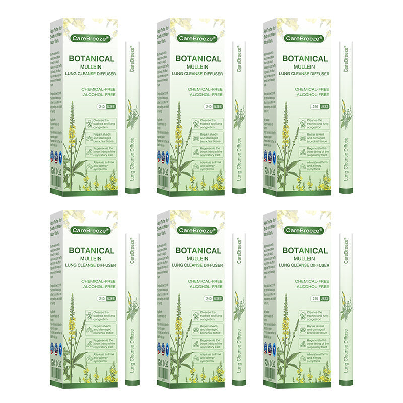 💖🫁🇺🇸✅Official Store: CareBreeze® Botanical Mullein Lung Cleanse Diffuser（👨‍⚕️Directly acts on COPD, asthma, chronic bronchitis (CB), respiratory infections, lung cancer, sinusitis, and other conditions）